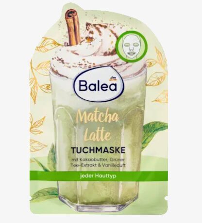 Balea auduma maska sejas kopšanai Matcha Latte, 1 gb